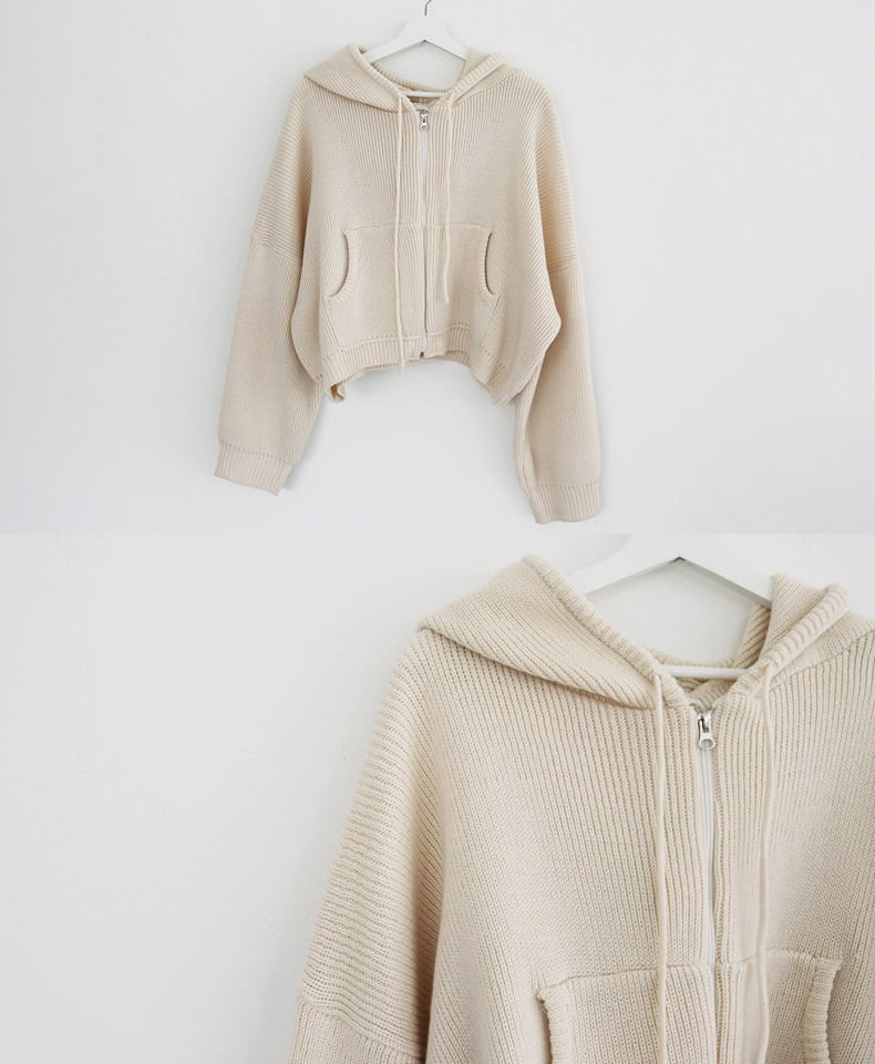 【outer】ファスナーニットカーデ　M26115