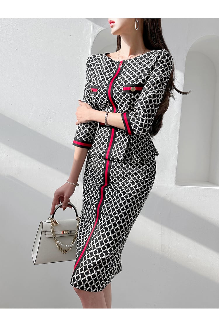 【dress】プリントワンピース　M24908