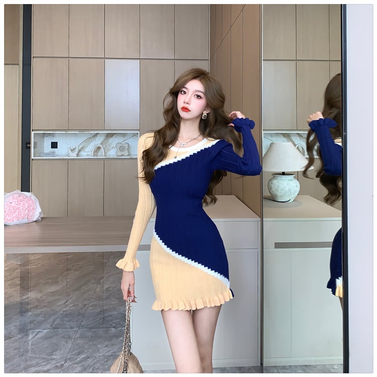 【dress】ニットワンピース　M25448