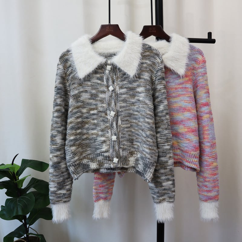 【outer】ニットカーデ　M25446