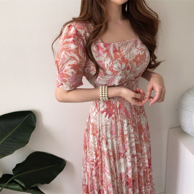 【dress】プリントワンピース　M24231