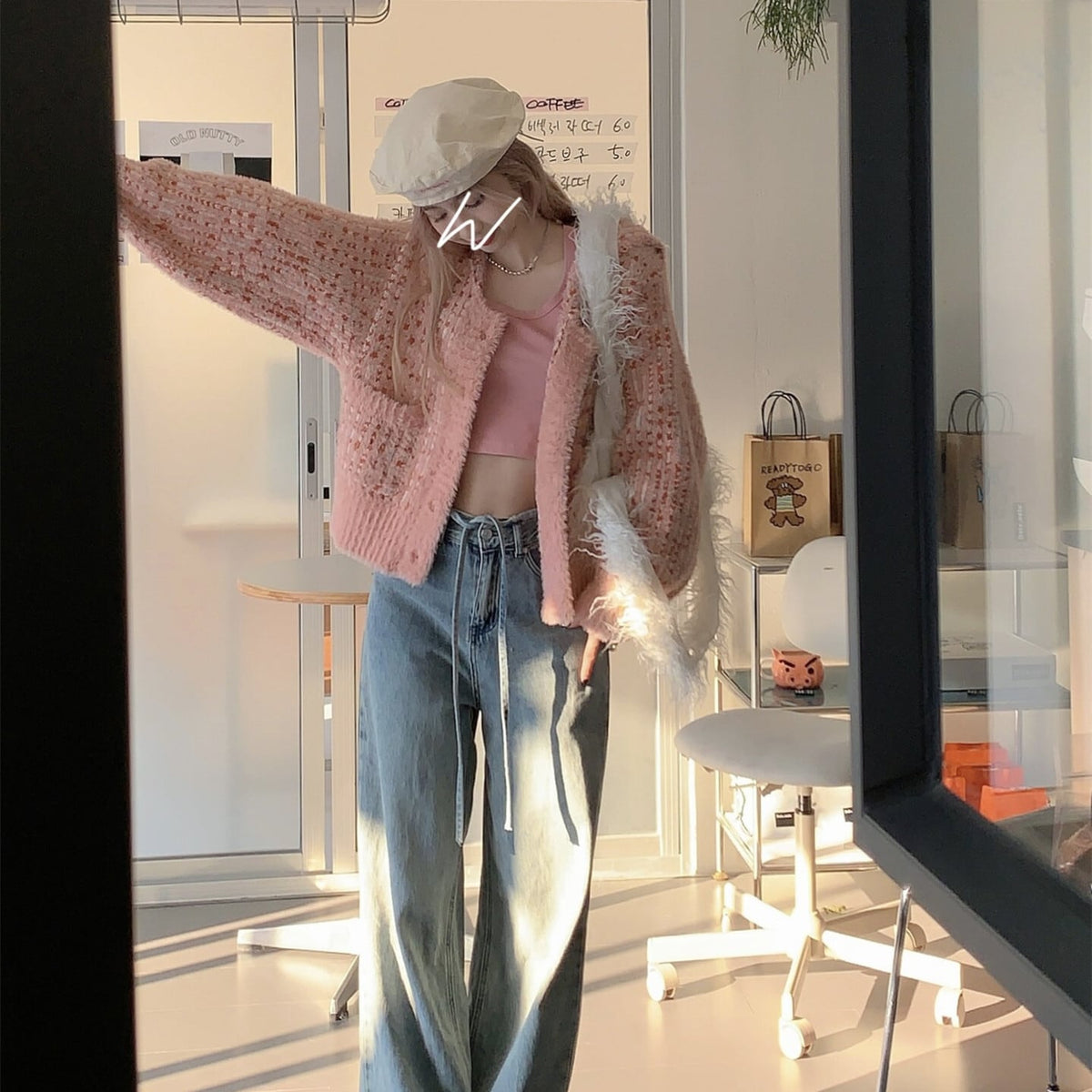 【outer】ニットカーデ　M27215