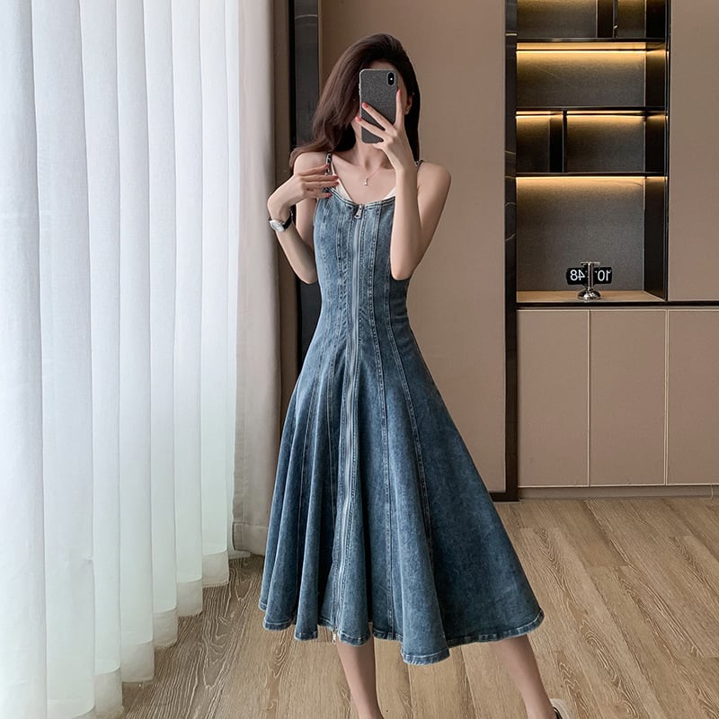 【dress】デニムキャミワンピース　M24564
