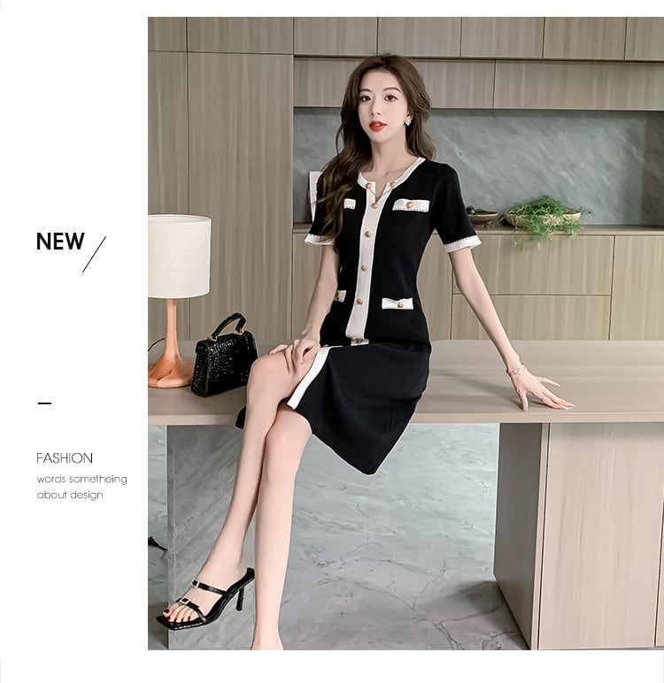 【dress】ニットワンピース　M24552