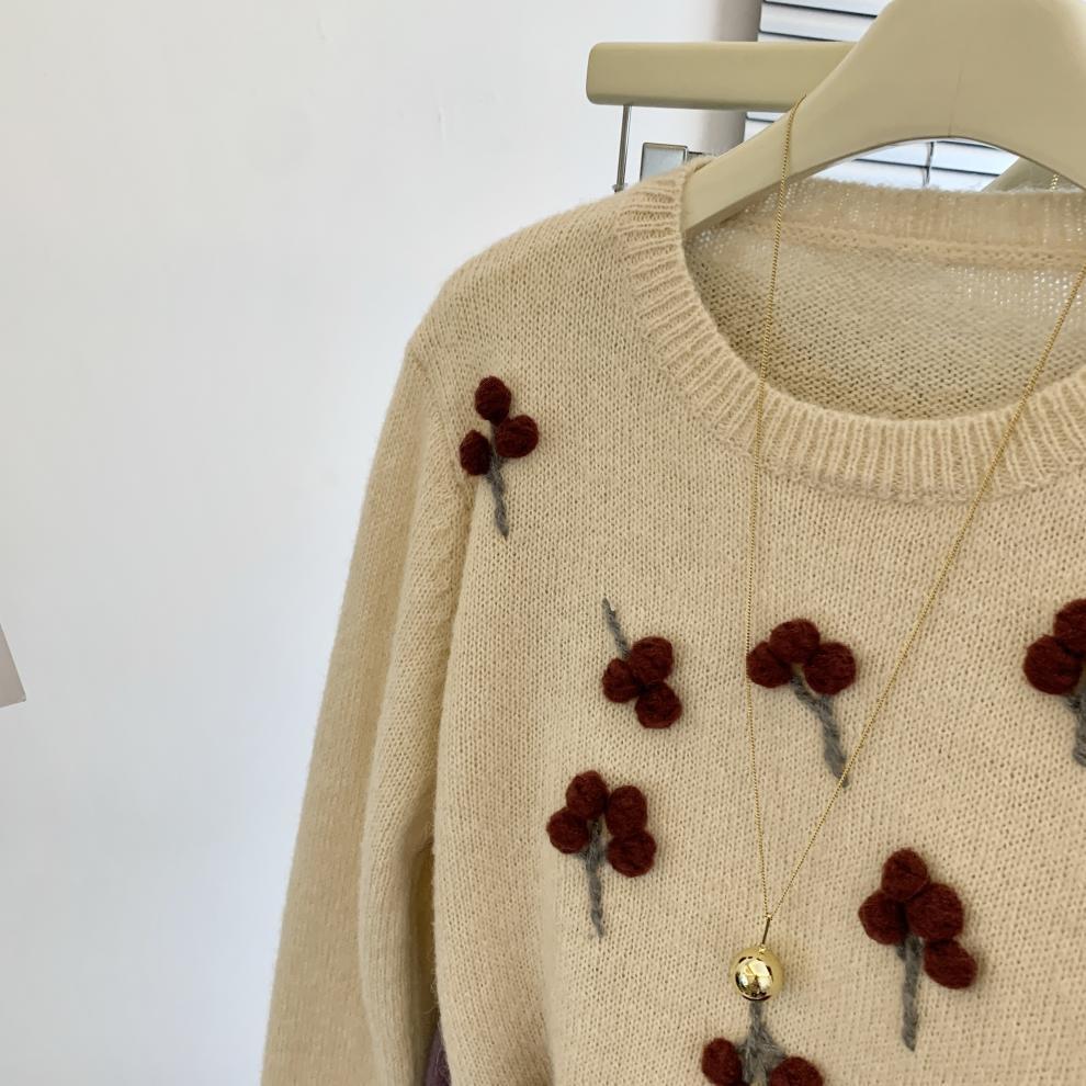 【tops】クルーネックニットセーター　M29253