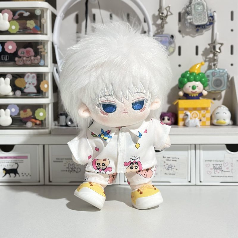 【GOODS】着せ替え 10cm20cm しんちゃん  ぬいぐるみ服 ルームウェア２点セット Q2533