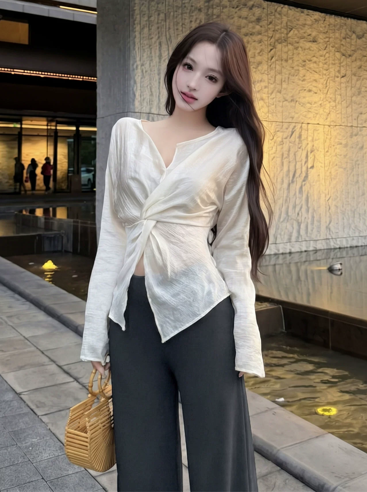【tops】クロスデザイントップス Q8630