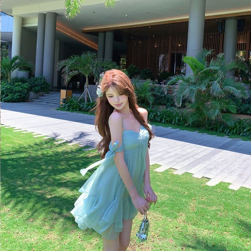 【dress】バックオーポンキャミワンピース Q8448