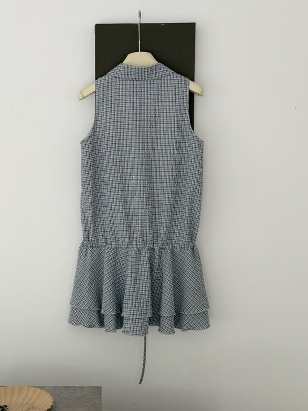 【dress】ギャザーフリルノースリーブワンピース Q8821