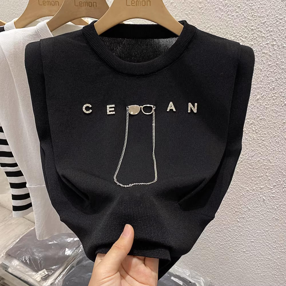 【tops】ラウンドネックタンクトップF7670