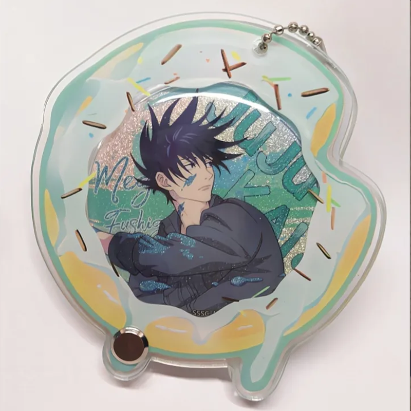 【GOODS】アクリル ドーナツ 58MM 缶バッジ ホルダー Q2536