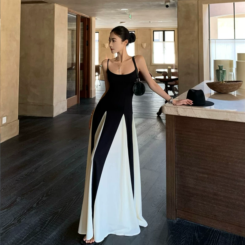 【dress】ロングキャミワンピース Q8394