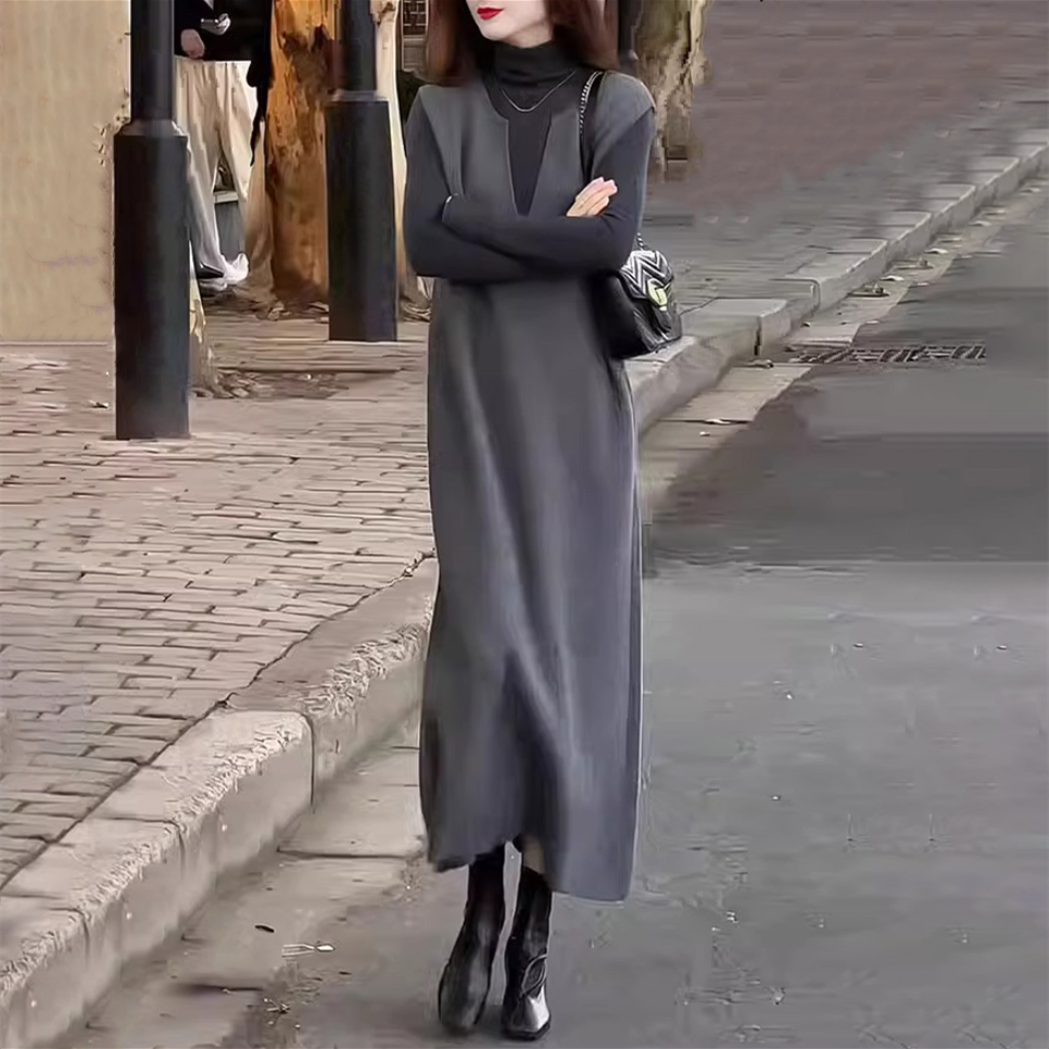 【dress】Ⅴネックノースリーブワンピース　N2867