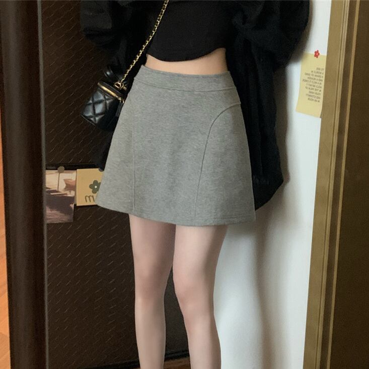 【bottoms】INS風AラインスカートG20183