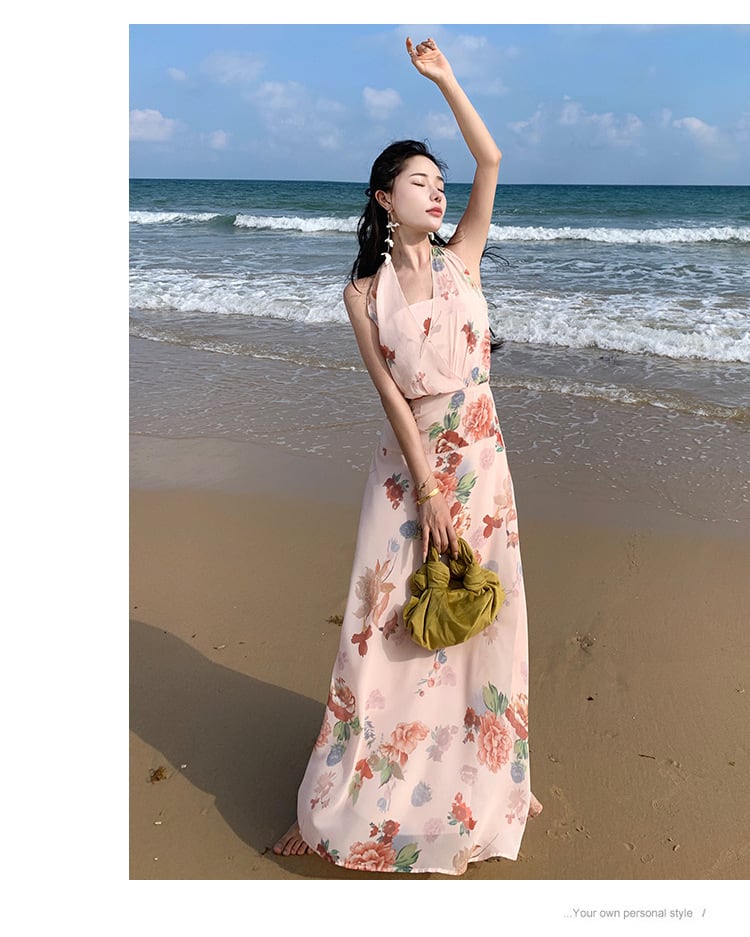 【dress】ホルターネックワンピース　M25213