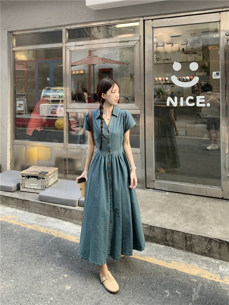 【dress】デニムワンピース　M24032