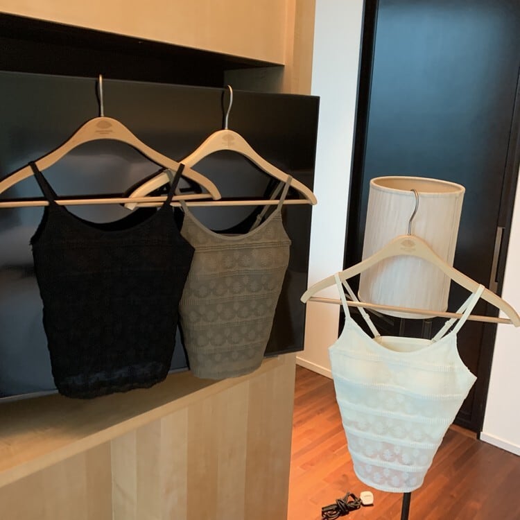 【tops】レースキャミソール　M24382