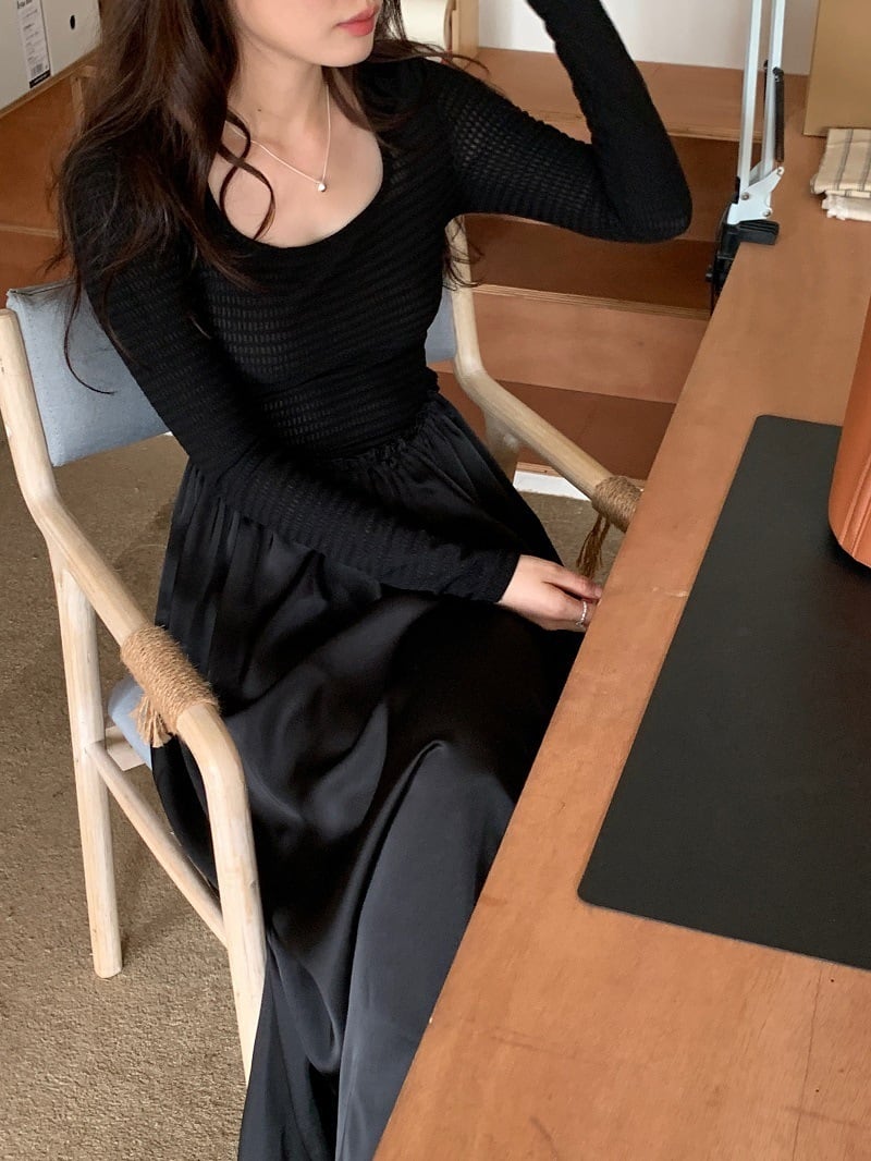 【dress】切り替えワンピース　M25711