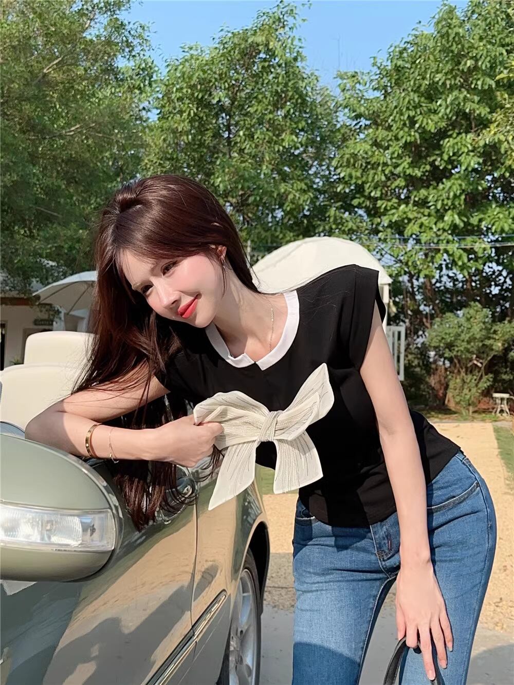 【tops】リボンキャミソールF7050