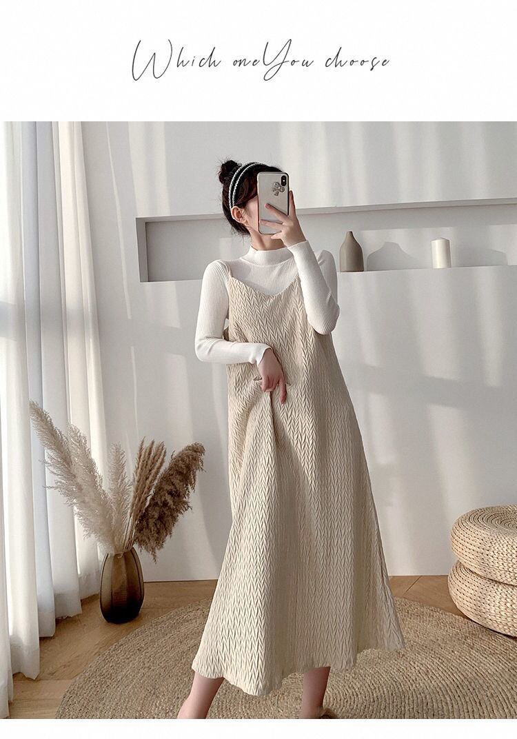 【set】トップス×キャミワンピースセット　M18434