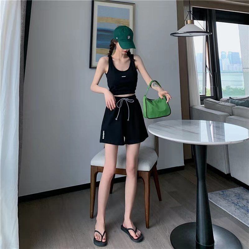 【set】タンクトップ+ショートパンツ2点セットF7338