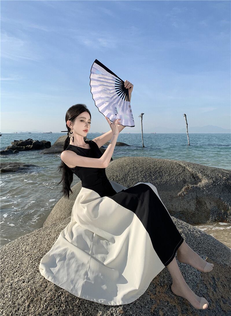 【dress】カラーマッチングワンピース G20125