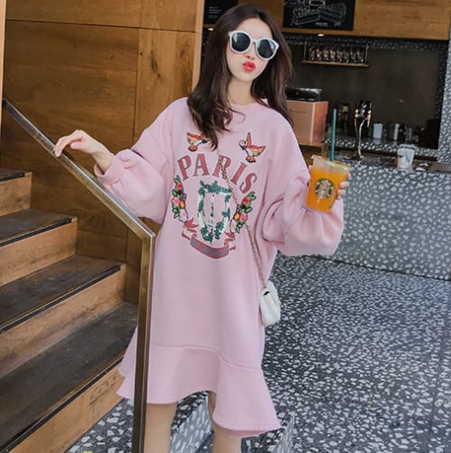 【dress】プリントカジュアルワンピース　M28404