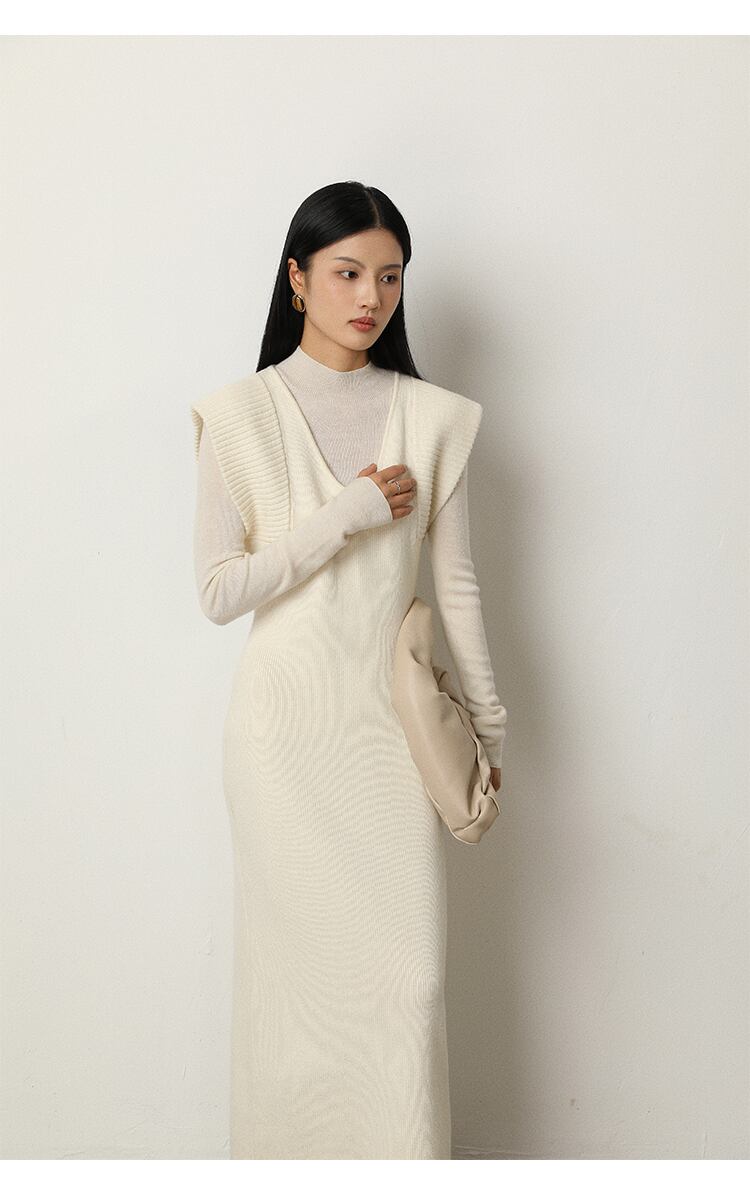 【dress】ノースリーブニットワンピース　N2809
