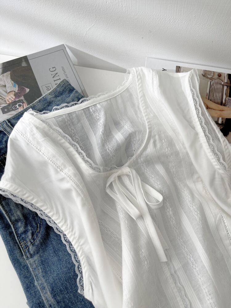 【dress】レース切り替えノースリーブワンピース　M29944