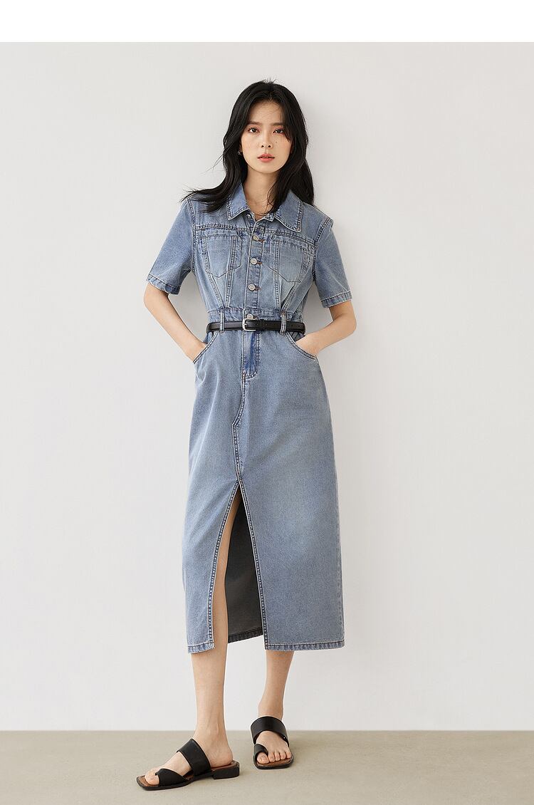 【dress】ファッションデニムワンピース G21332