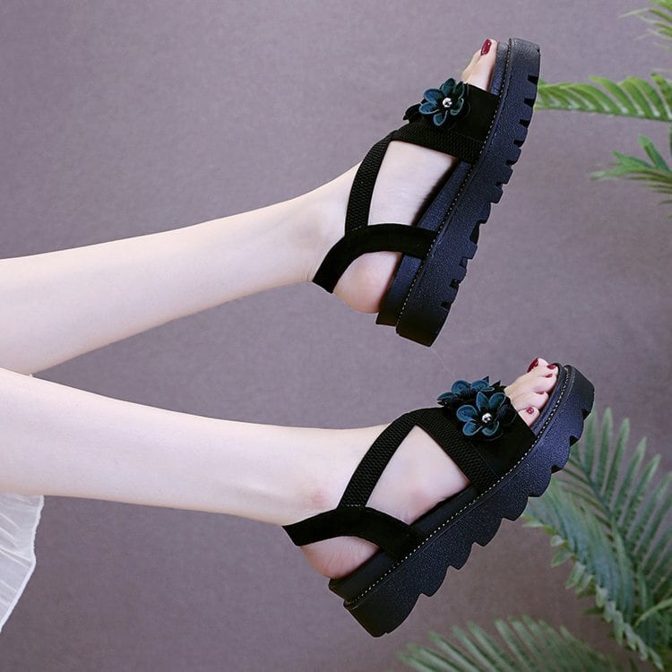 【shoes】立体フラワーサンダル　M24651