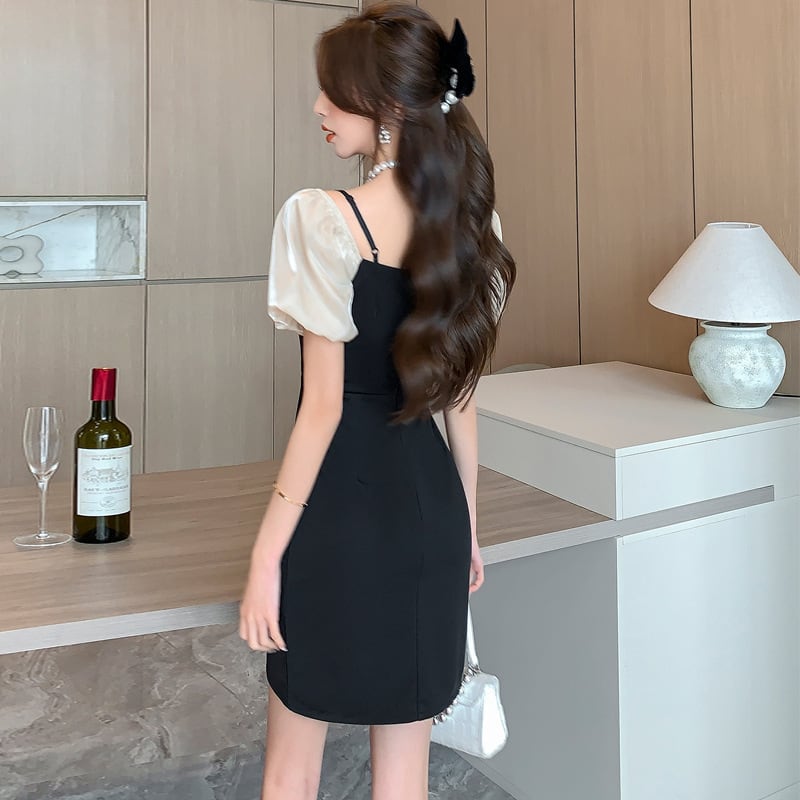 【dress】リボンスリットキャミワンピース G20634