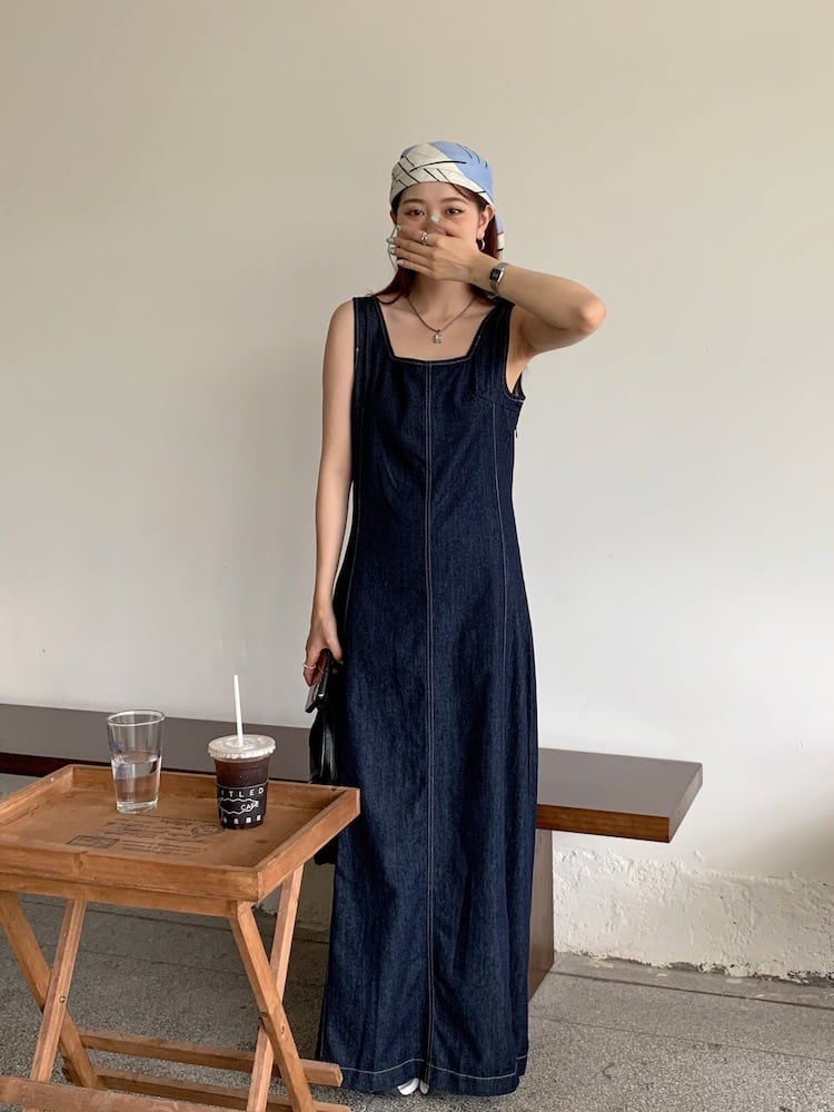 【dress】デニムワンピース　M25033