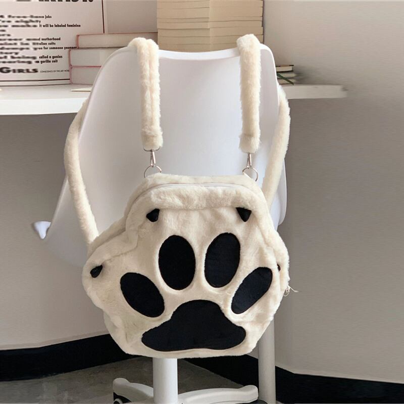 【小物】キュートふわふわリュックバッグG18980
