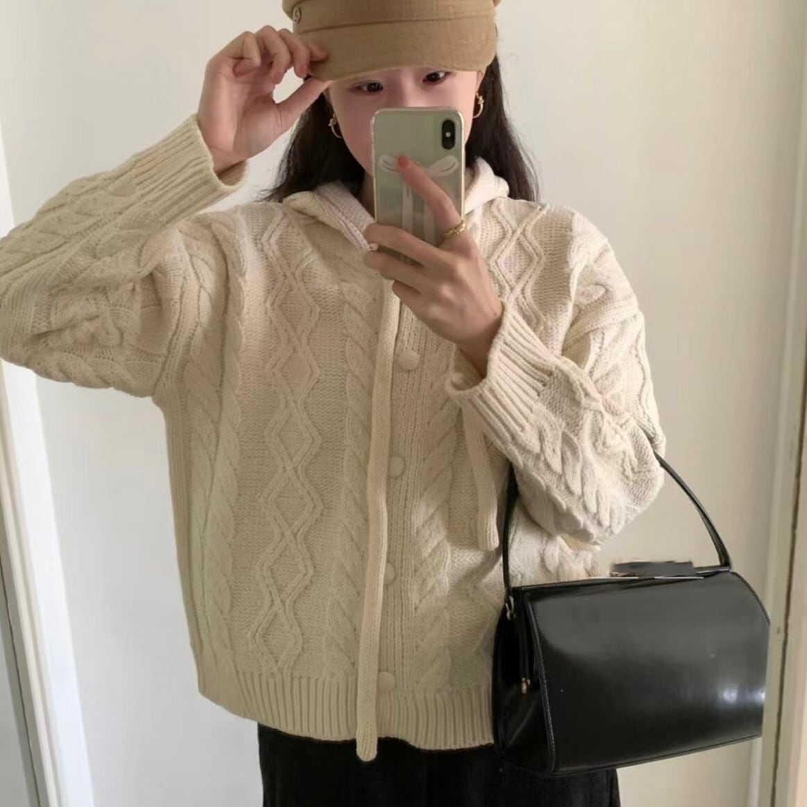 【outer】ニットカーデ　M28889