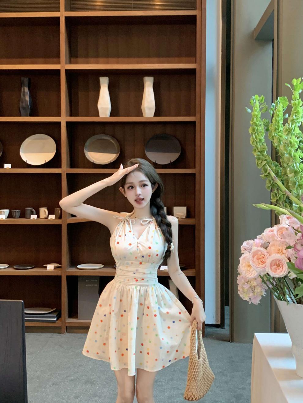 【dress】ホルターネックワンピース　M24052