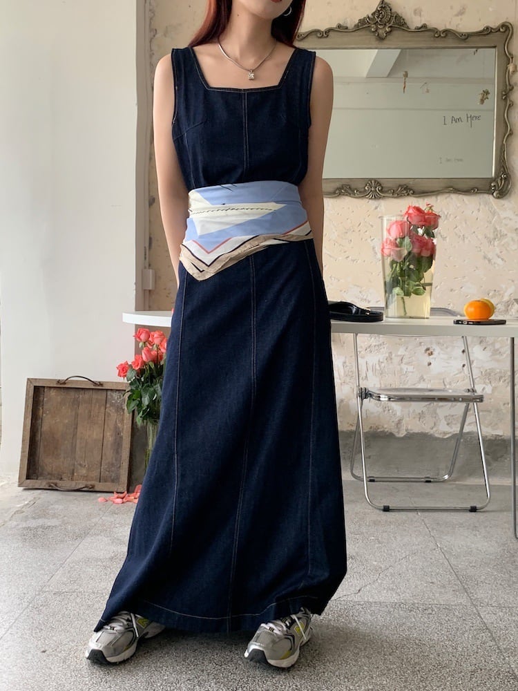 【dress】デニムワンピース　M25033
