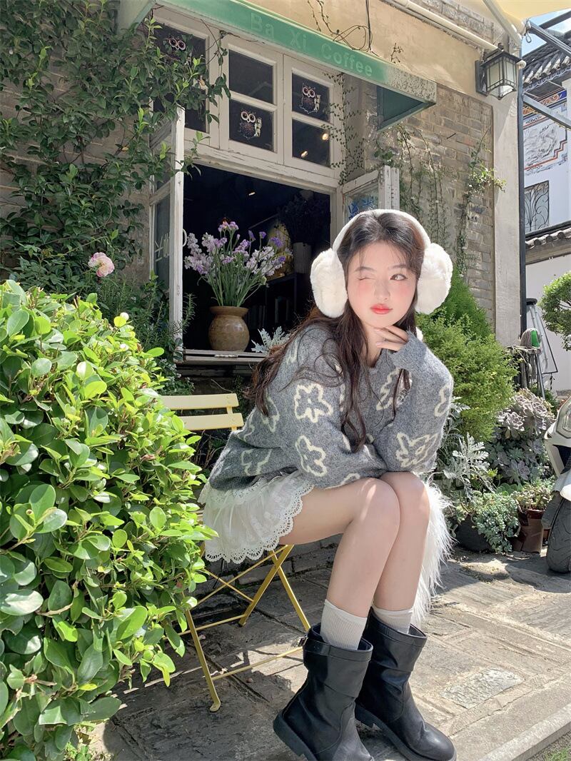 【outer】ニットカーデ　M27163