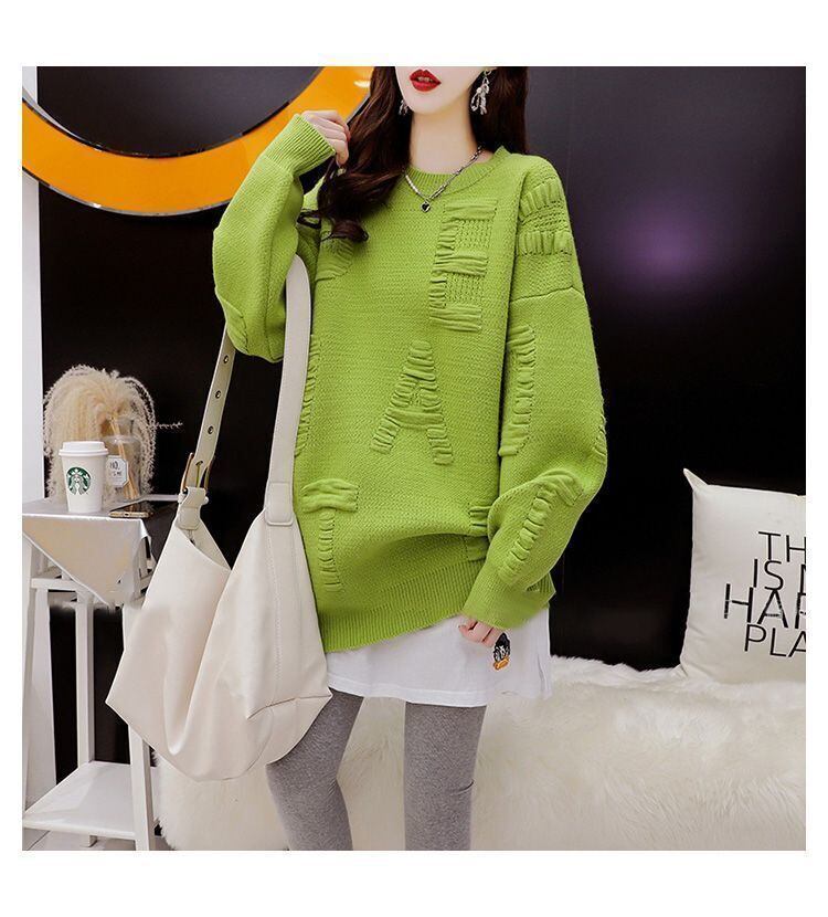 【tops】クルーネックニットセーター　M29145