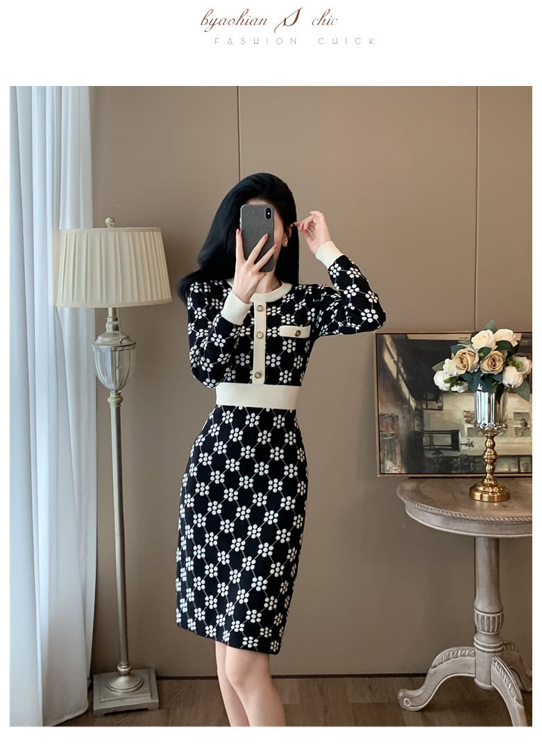【dress】ニットワンピース　M25368