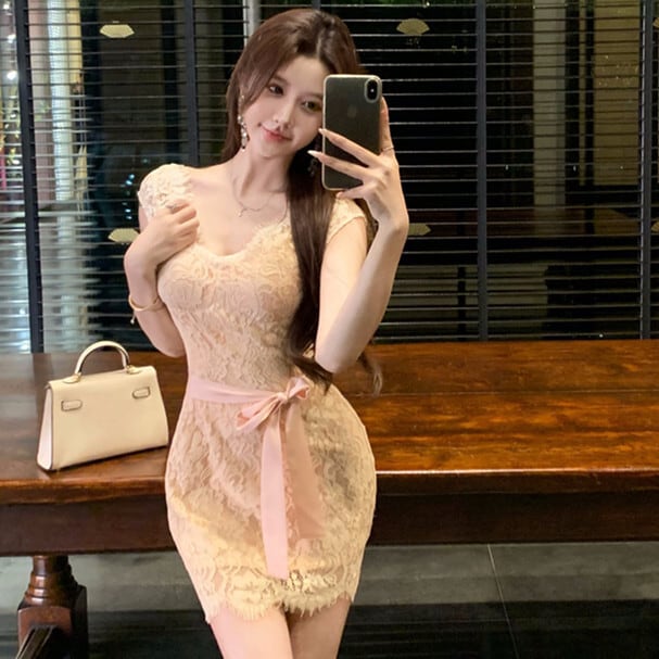 【dress】レースデートワンピース　M29628