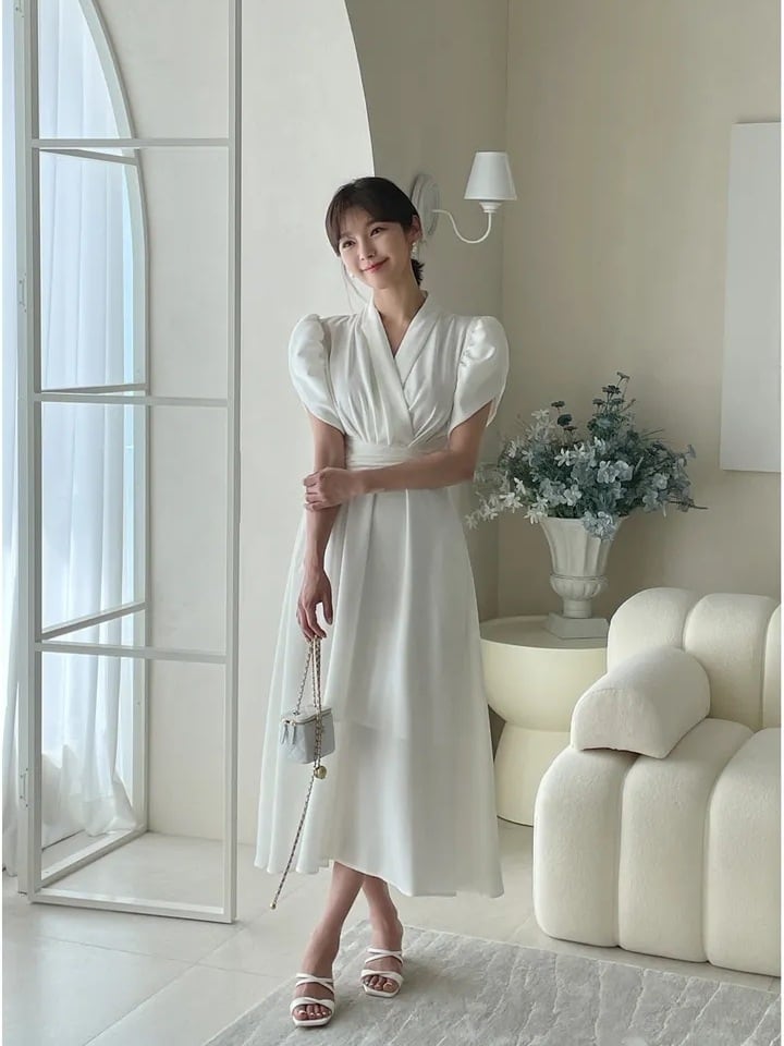 【dress】Vネックデートワンピース　M24904