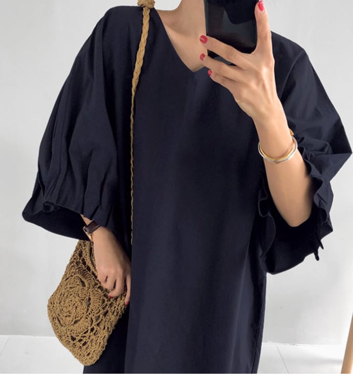 【dress】無地ワンピース　M24017