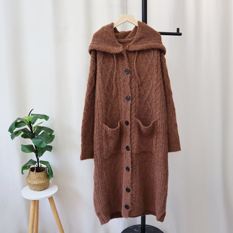 【outer】ロング丈ニットカーデ　M27038