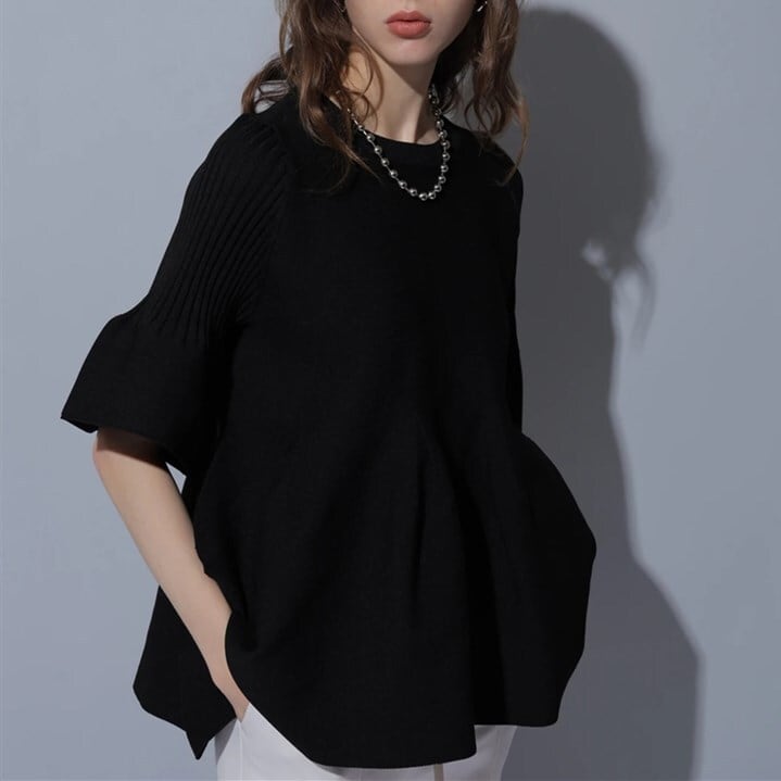 【tops】アンブレラスリーブトップス　N-1649