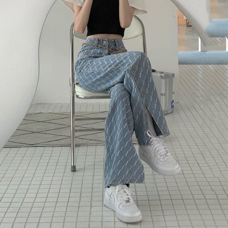 【bottoms】個性的なデザインレトロ夏デニムガウチョパンツ G0253