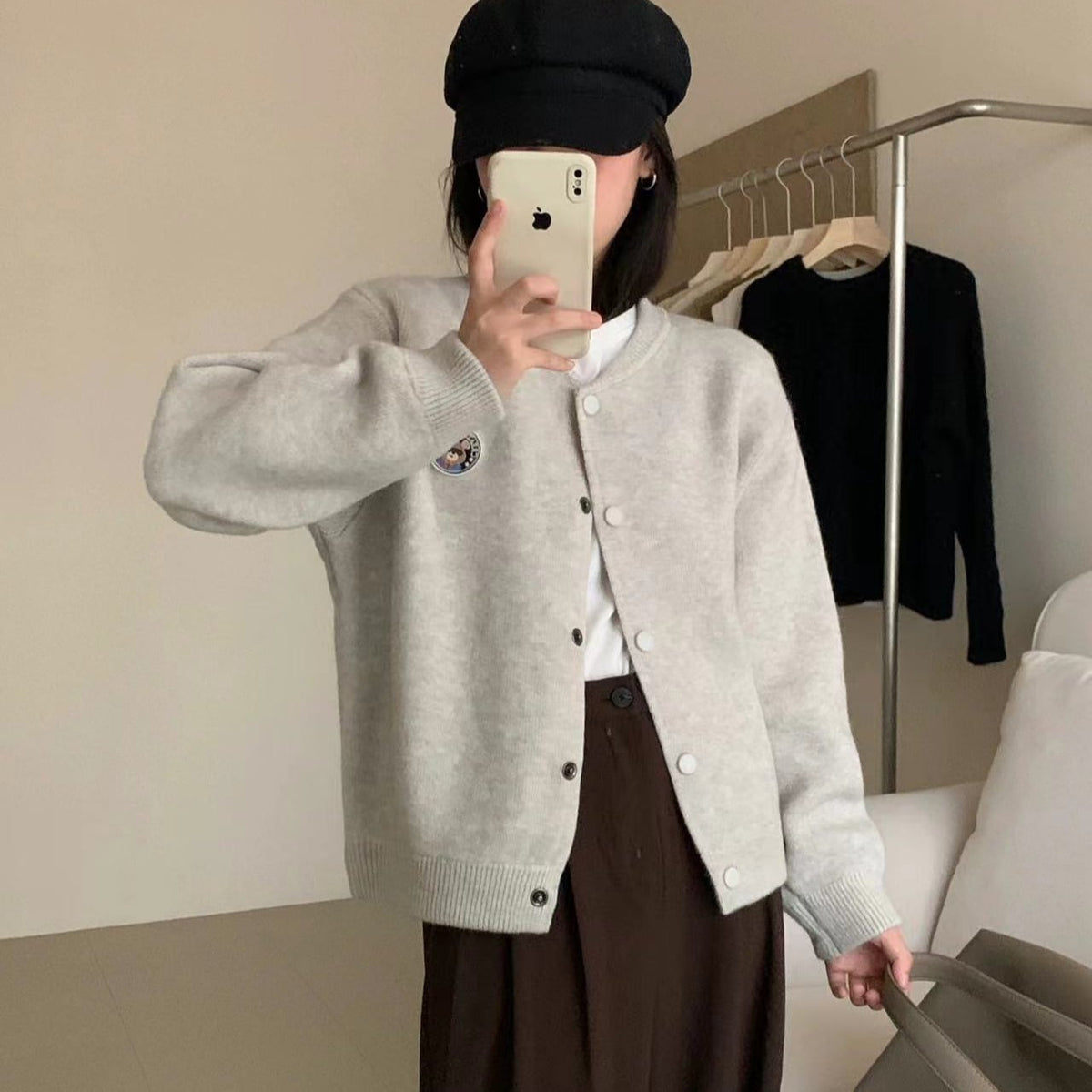【outer】ニットカーデ　M25686