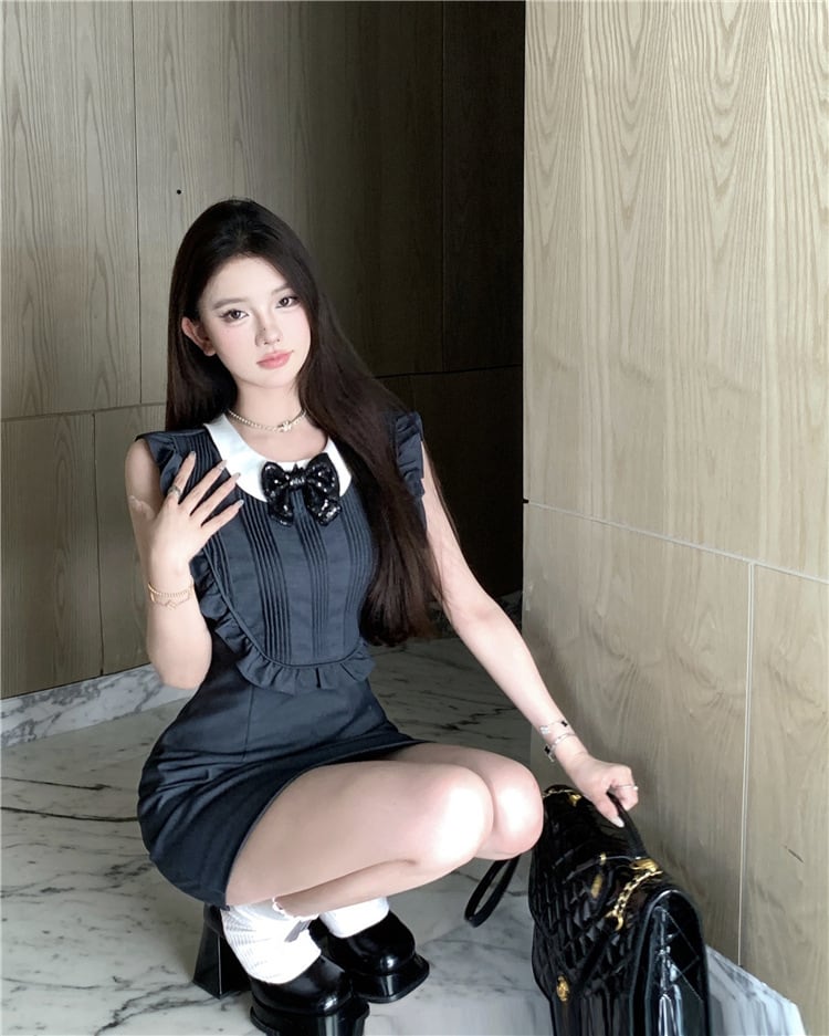 【dress】リボン付きワンピース　M24190