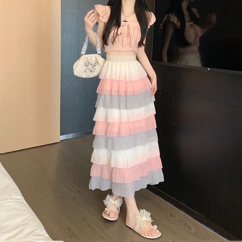 【bottoms】AラインスカートG20483