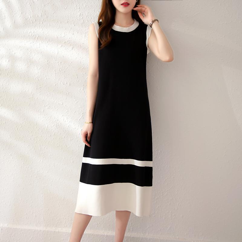 【dress】ノースリーブニットワンピース G21125